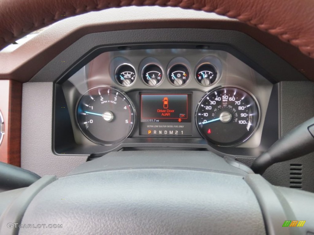 2013 Ford F250 Super Duty King Ranch Crew Cab 4x4 Gauges Photo #74842673