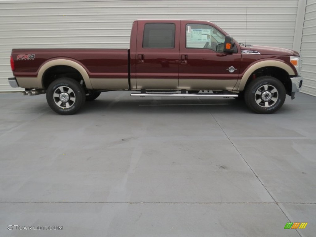 Autumn Red Metallic 2013 Ford F350 Super Duty Lariat Crew Cab 4x4 Exterior Photo #74842764