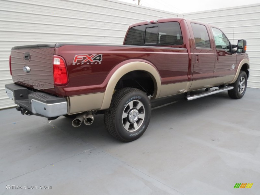 Autumn Red Metallic 2013 Ford F350 Super Duty Lariat Crew Cab 4x4 Exterior Photo #74842778