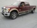 2013 Autumn Red Metallic Ford F350 Super Duty Lariat Crew Cab 4x4  photo #6