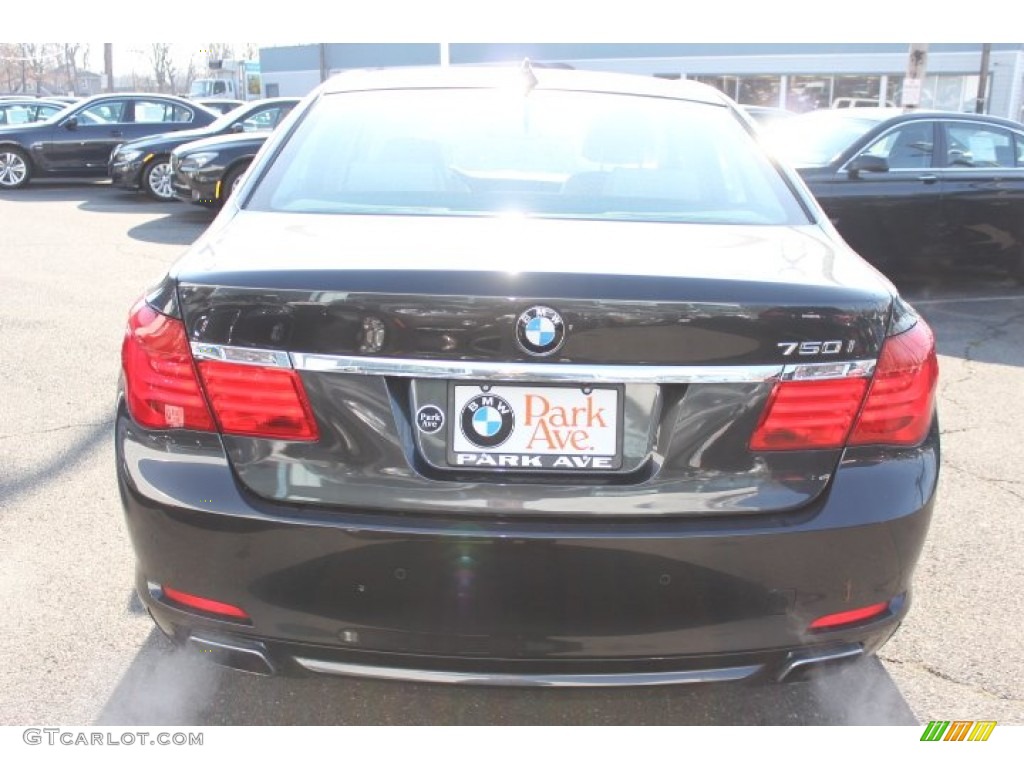 2012 7 Series 750i xDrive Sedan - Dark Graphite Metallic / Oyster/Black photo #6