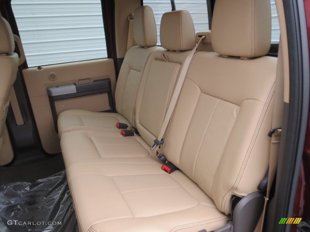 2013 Ford F350 Super Duty Lariat Crew Cab 4x4 Rear Seat Photo #74843072