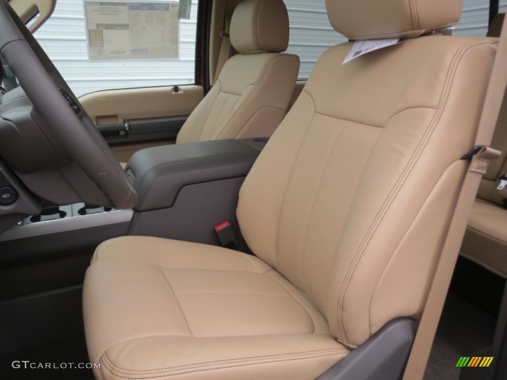 2013 Ford F350 Super Duty Lariat Crew Cab 4x4 Front Seat Photo #74843126