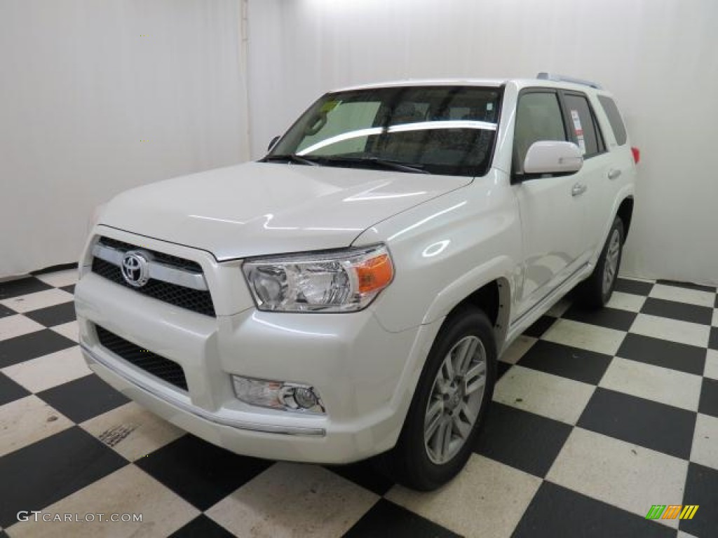 2013 4Runner Limited 4x4 - Blizzard White Pearl / Sand Beige Leather photo #3