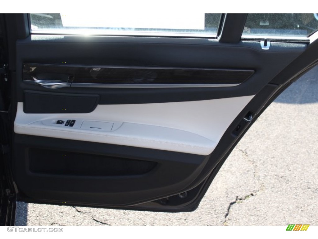 2012 7 Series 750i xDrive Sedan - Dark Graphite Metallic / Oyster/Black photo #23