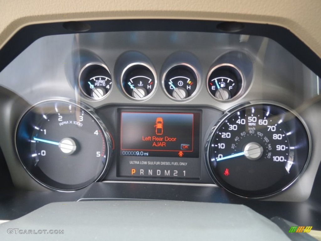 2013 Ford F350 Super Duty Lariat Crew Cab 4x4 Gauges Photo #74843278