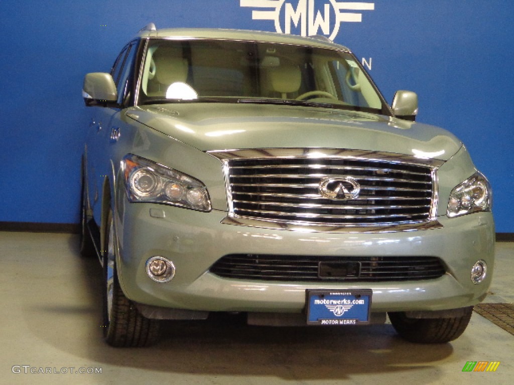 2011 QX 56 4WD - Mountain Sage / Wheat photo #1