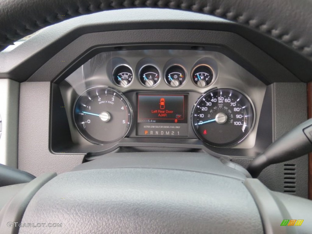2013 Ford F350 Super Duty Lariat Crew Cab 4x4 Gauges Photo #74846120