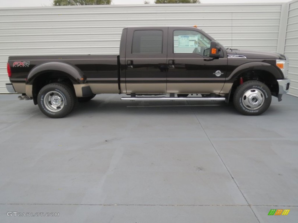 Kodiak Brown Metallic 2013 Ford F350 Super Duty Lariat Crew Cab 4x4 Dually Exterior Photo #74846175