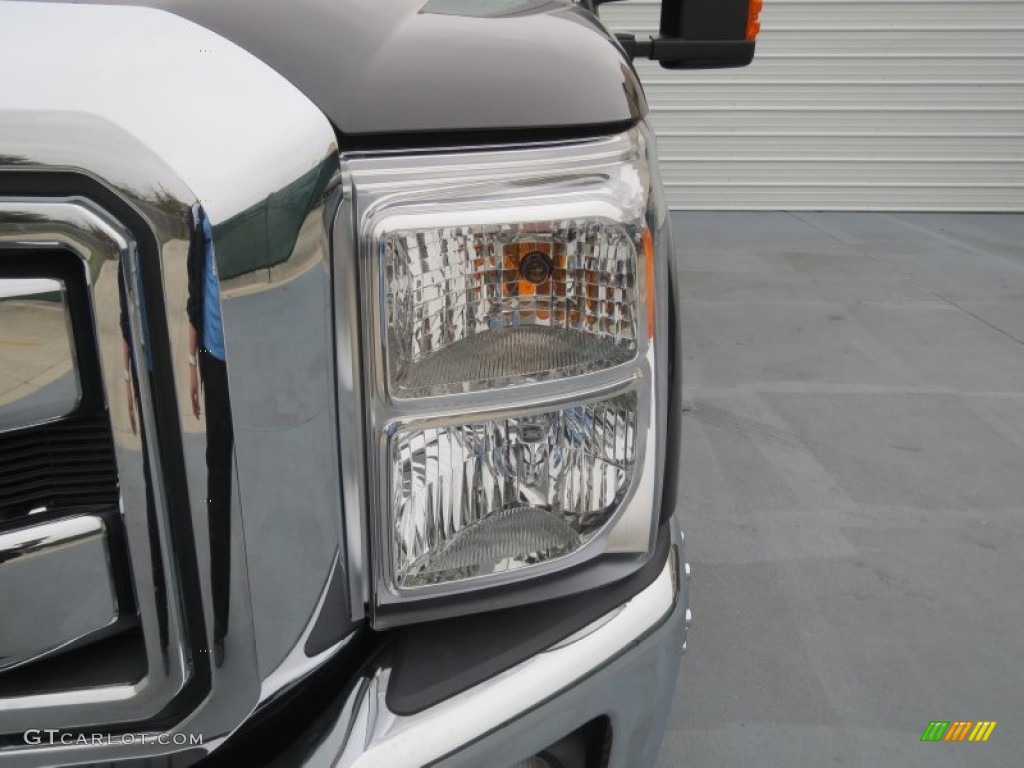 2013 F350 Super Duty Lariat Crew Cab 4x4 Dually - Kodiak Brown Metallic / Adobe photo #8