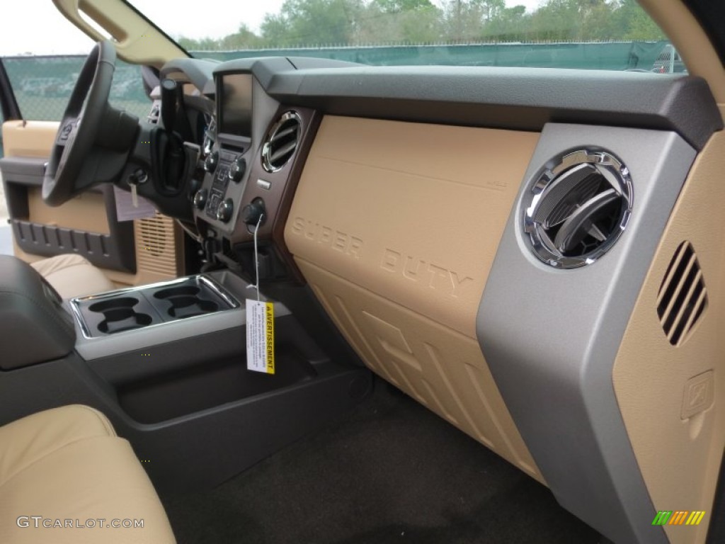 2013 F350 Super Duty Lariat Crew Cab 4x4 Dually - Kodiak Brown Metallic / Adobe photo #20