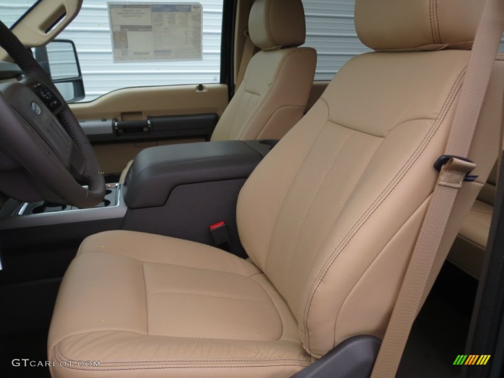 2013 F350 Super Duty Lariat Crew Cab 4x4 Dually - Kodiak Brown Metallic / Adobe photo #25