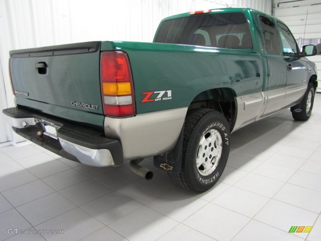 2000 Silverado 1500 LS Extended Cab 4x4 - Meadow Green Metallic / Medium Gray photo #2