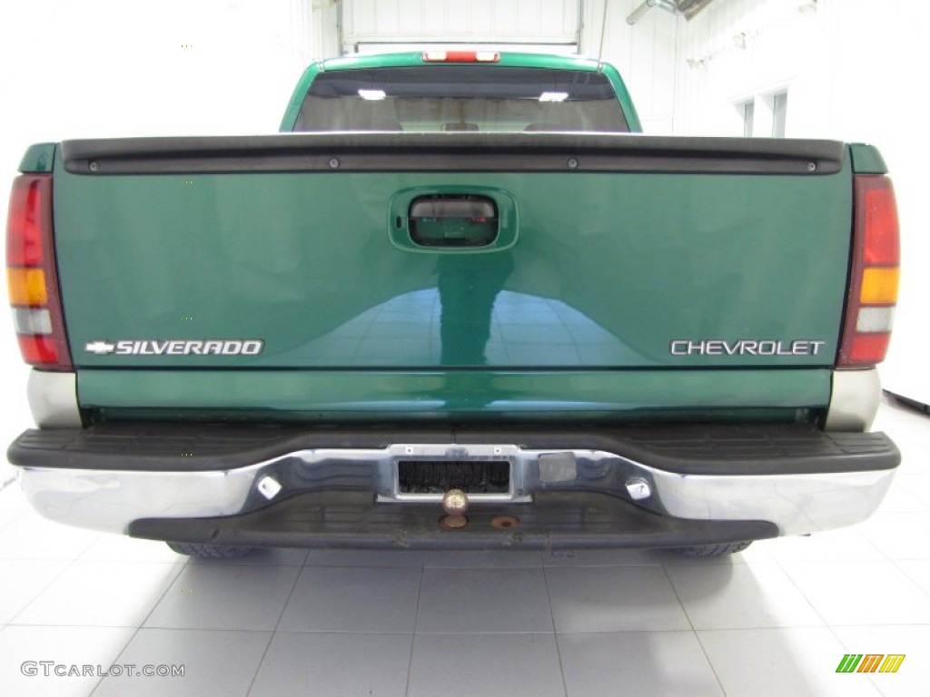 2000 Silverado 1500 LS Extended Cab 4x4 - Meadow Green Metallic / Medium Gray photo #4