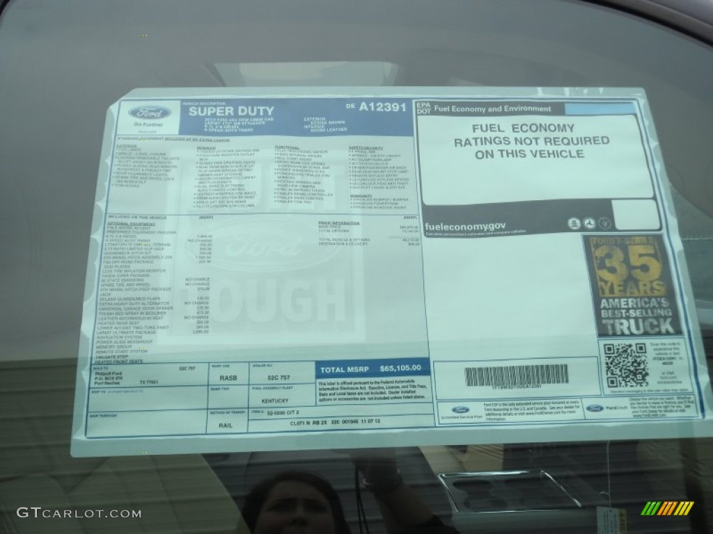 2013 F350 Super Duty Lariat Crew Cab 4x4 Dually - Kodiak Brown Metallic / Adobe photo #38