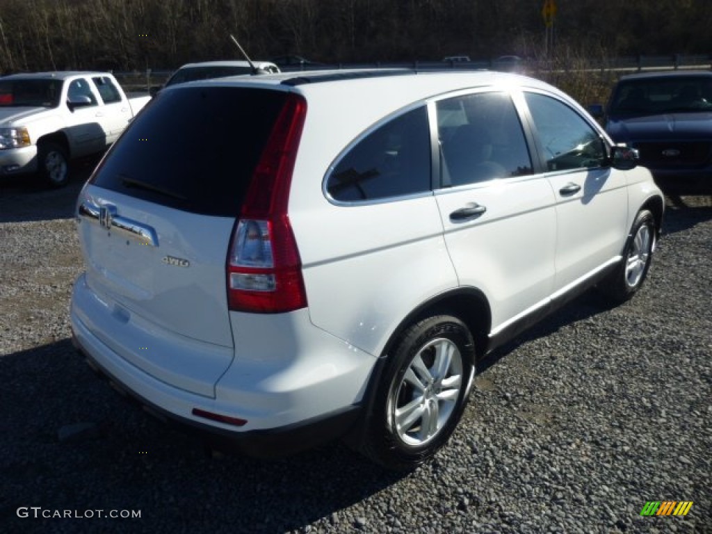 2010 CR-V EX AWD - Taffeta White / Gray photo #6