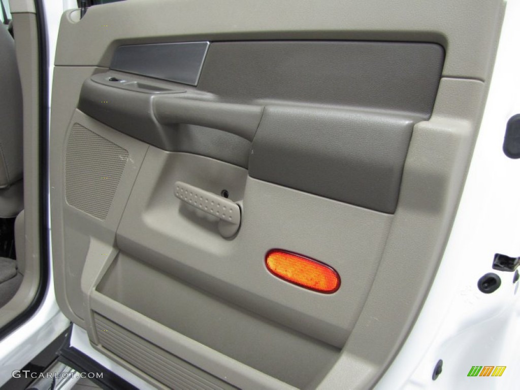 2007 Ram 1500 SLT Mega Cab 4x4 - Bright White / Medium Slate Gray photo #16