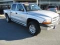 2002 Bright Silver Metallic Dodge Dakota Sport Quad Cab 4x4  photo #1