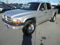 2002 Bright Silver Metallic Dodge Dakota Sport Quad Cab 4x4  photo #3