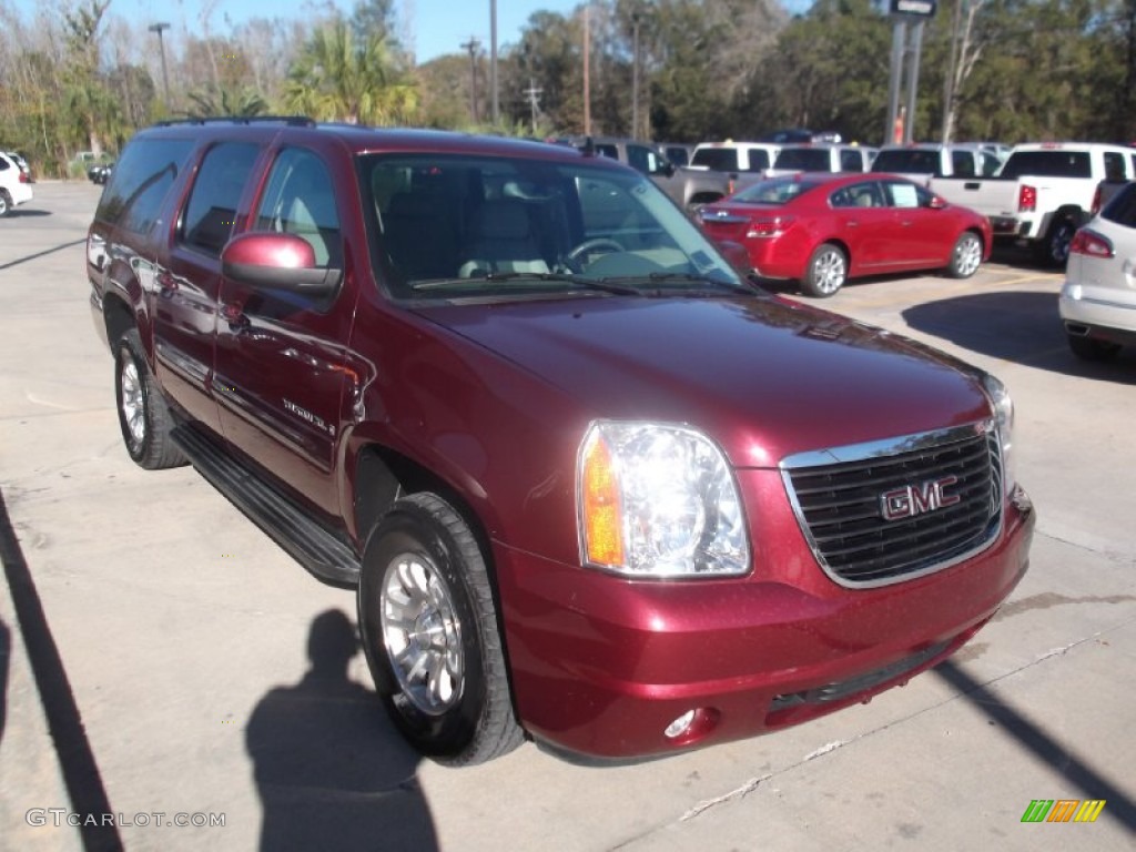 2008 Yukon XL SLT - Sonoma Red Metallic / Light Titanium photo #4