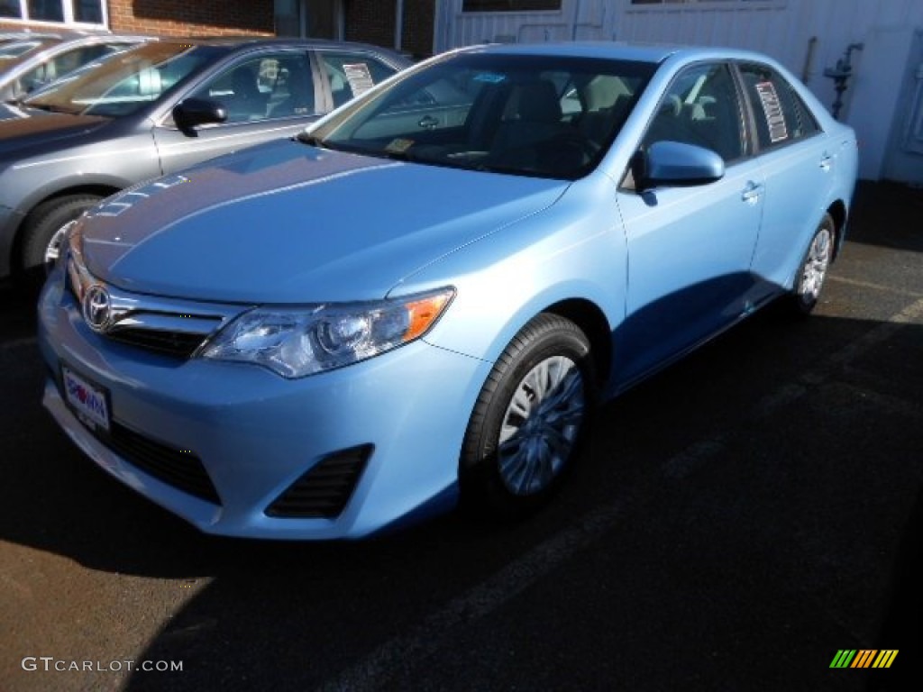 2012 Camry LE - Clearwater Blue Metallic / Light Gray photo #3