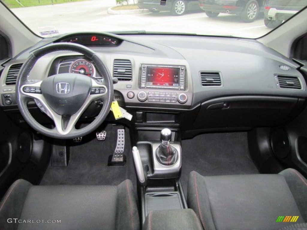 2011 Honda Civic Si Coupe Black Dashboard Photo #74848976