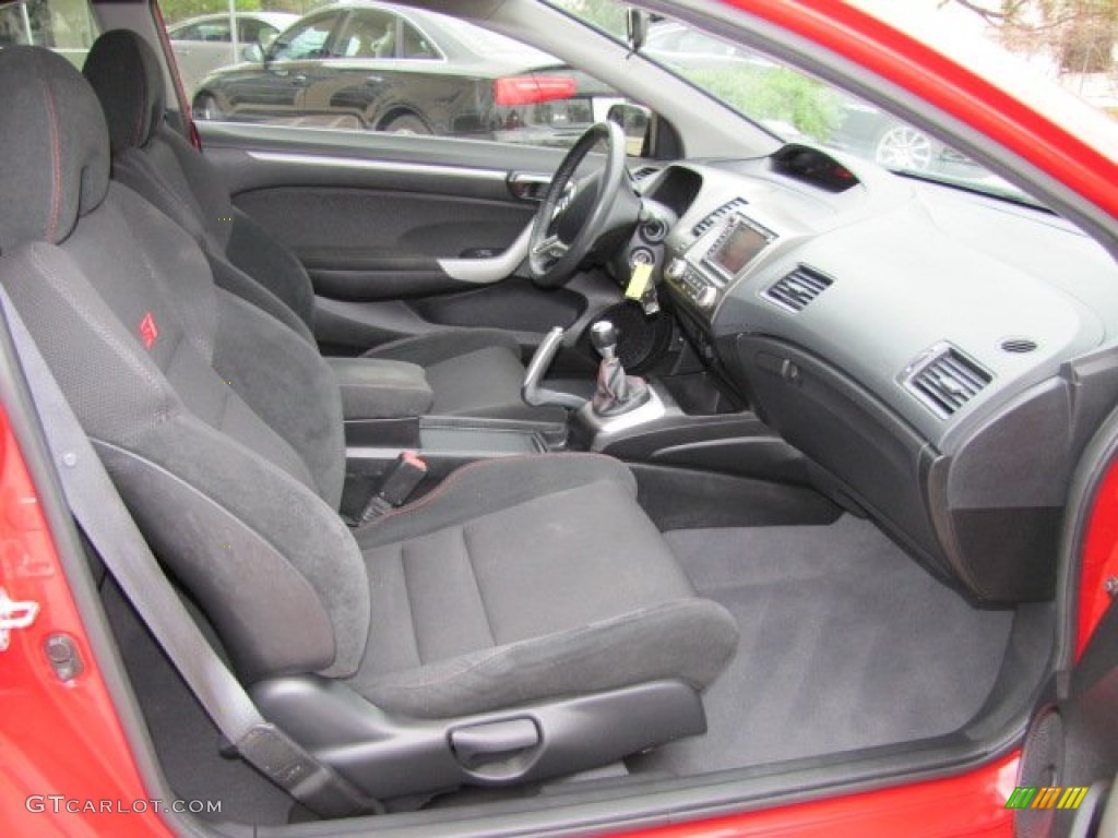 Black Interior 2011 Honda Civic Si Coupe Photo #74849006
