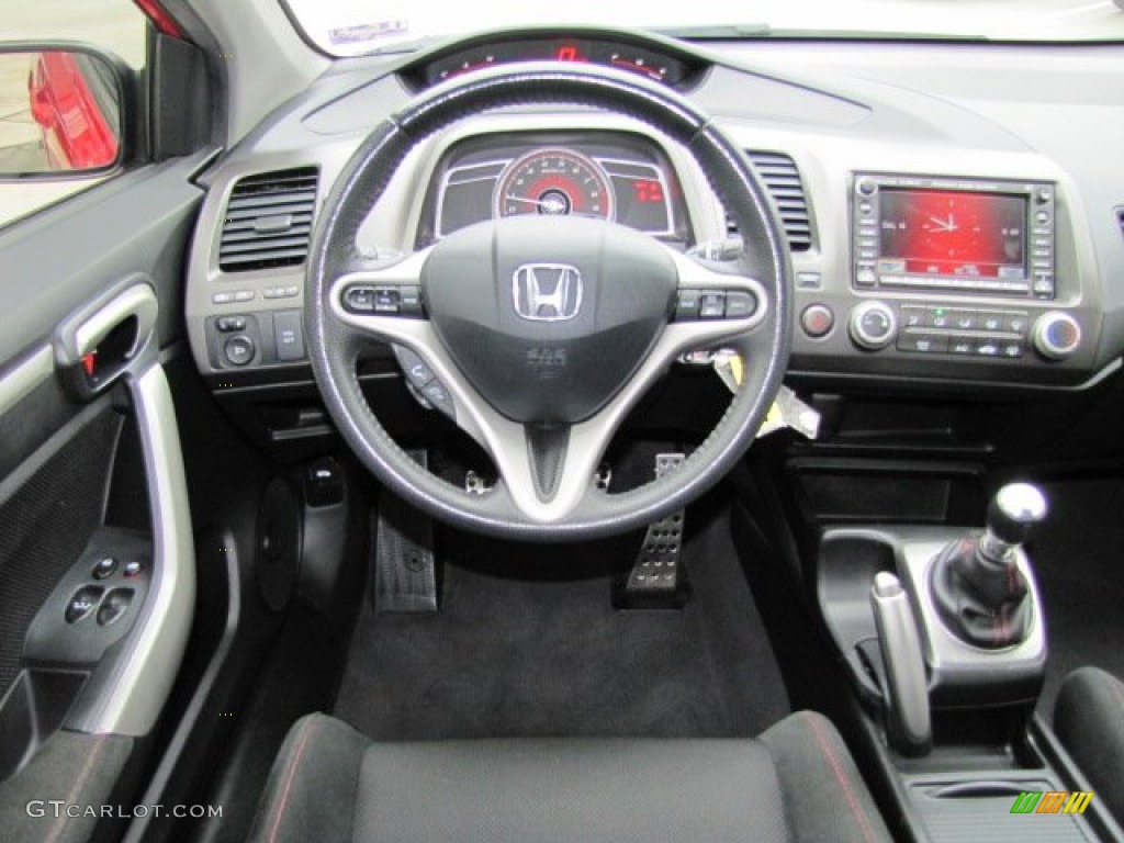 2011 Honda Civic Si Coupe Black Dashboard Photo #74849012