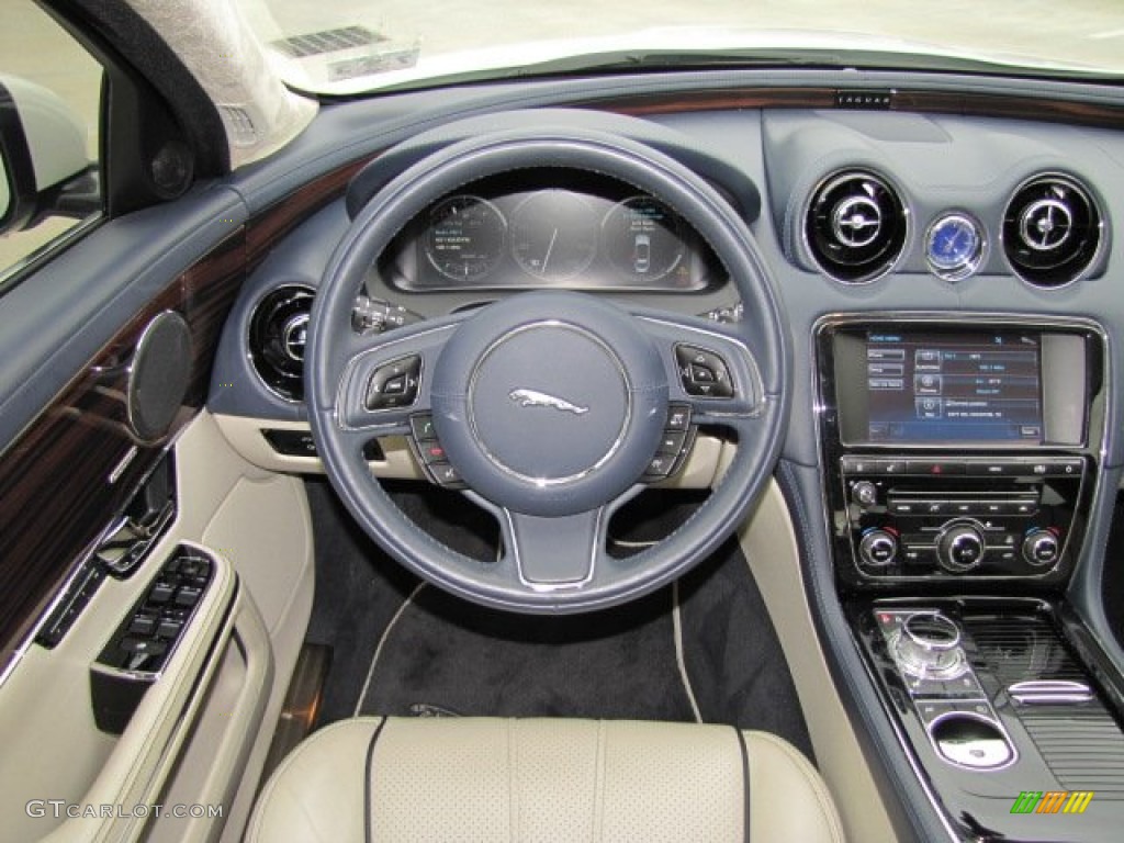 2011 Jaguar XJ XJL Ivory/Oyster Dashboard Photo #74849216