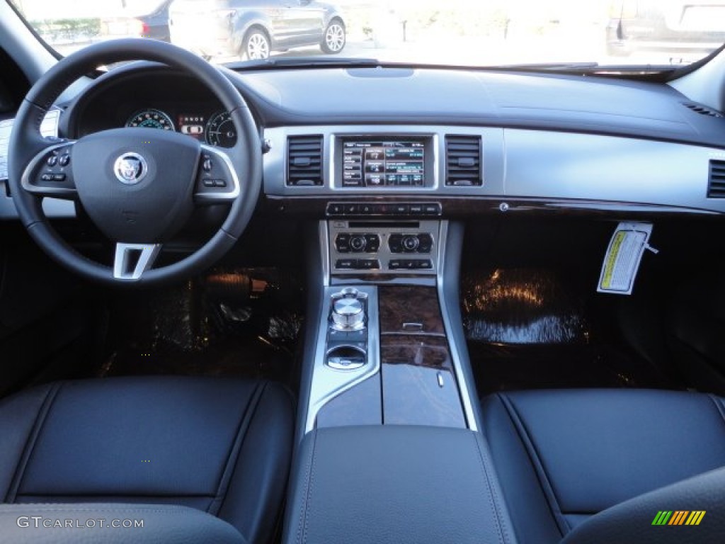 2013 Jaguar XF I4 T Warm Charcoal Dashboard Photo #74849852