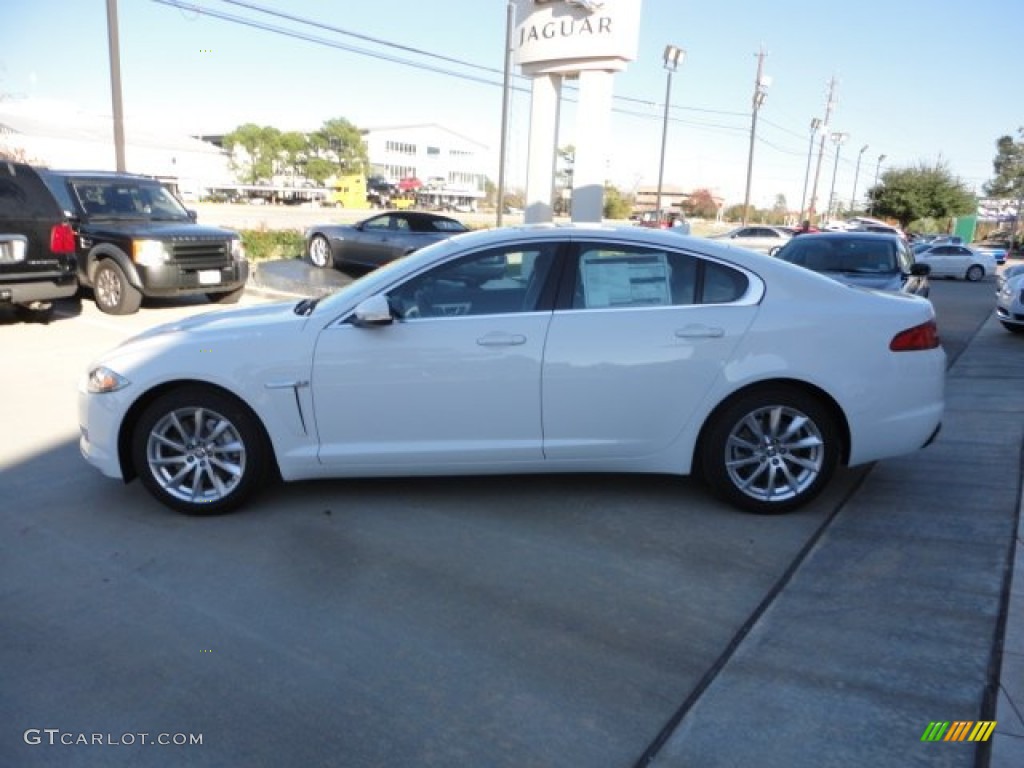 Polaris White 2013 Jaguar XF I4 T Exterior Photo #74849864