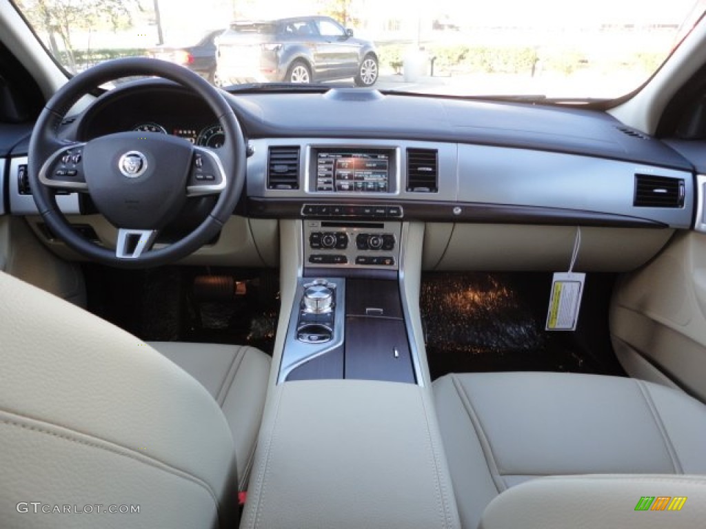 2013 Jaguar XF I4 T Barley/Warm Charcoal Dashboard Photo #74849900