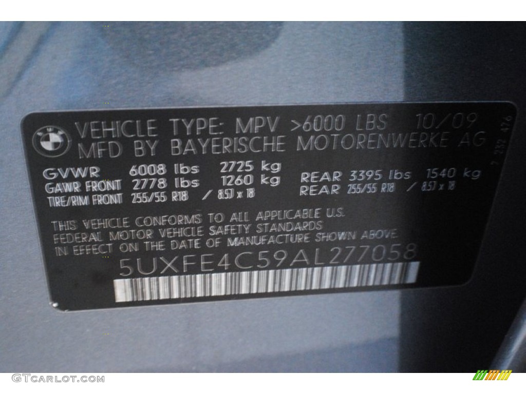2010 X5 xDrive30i - Space Grey Metallic / Black photo #19
