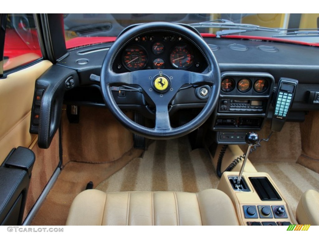 1989 Ferrari 328 GTB Tan Dashboard Photo #74852848