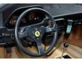 1989 Ferrari 328 Tan Interior Steering Wheel Photo