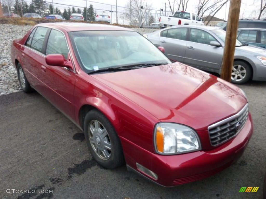 2004 DeVille Sedan - Crimson Red Pearl / Shale photo #1