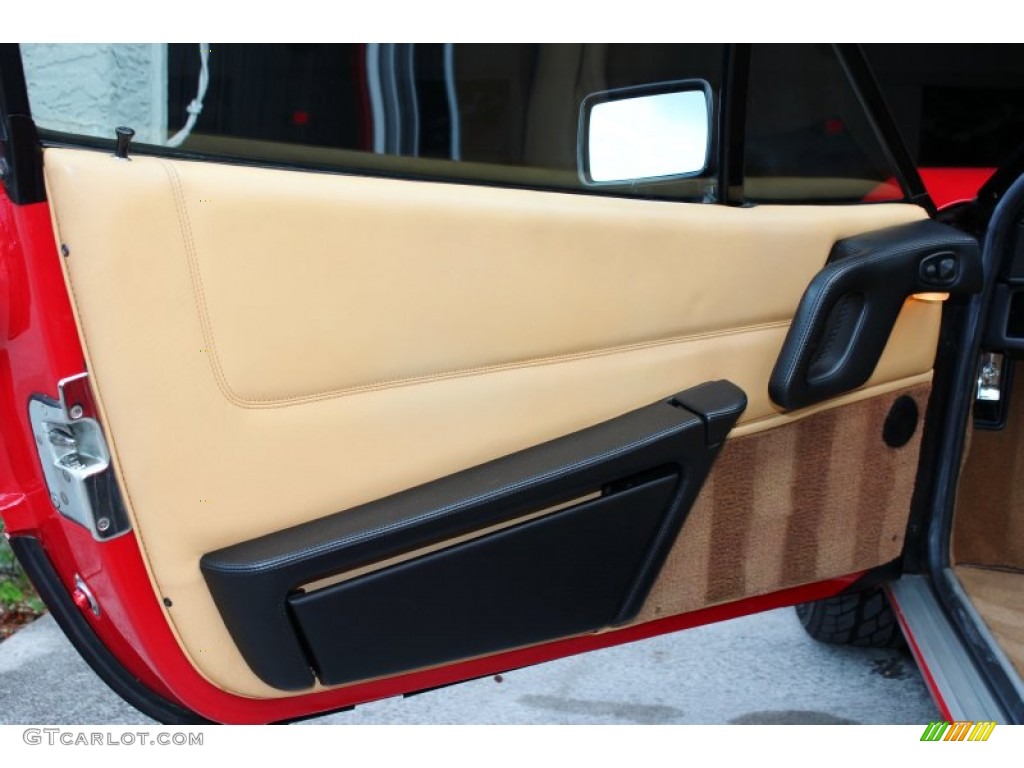 1989 Ferrari 328 GTB Tan Door Panel Photo #74853081