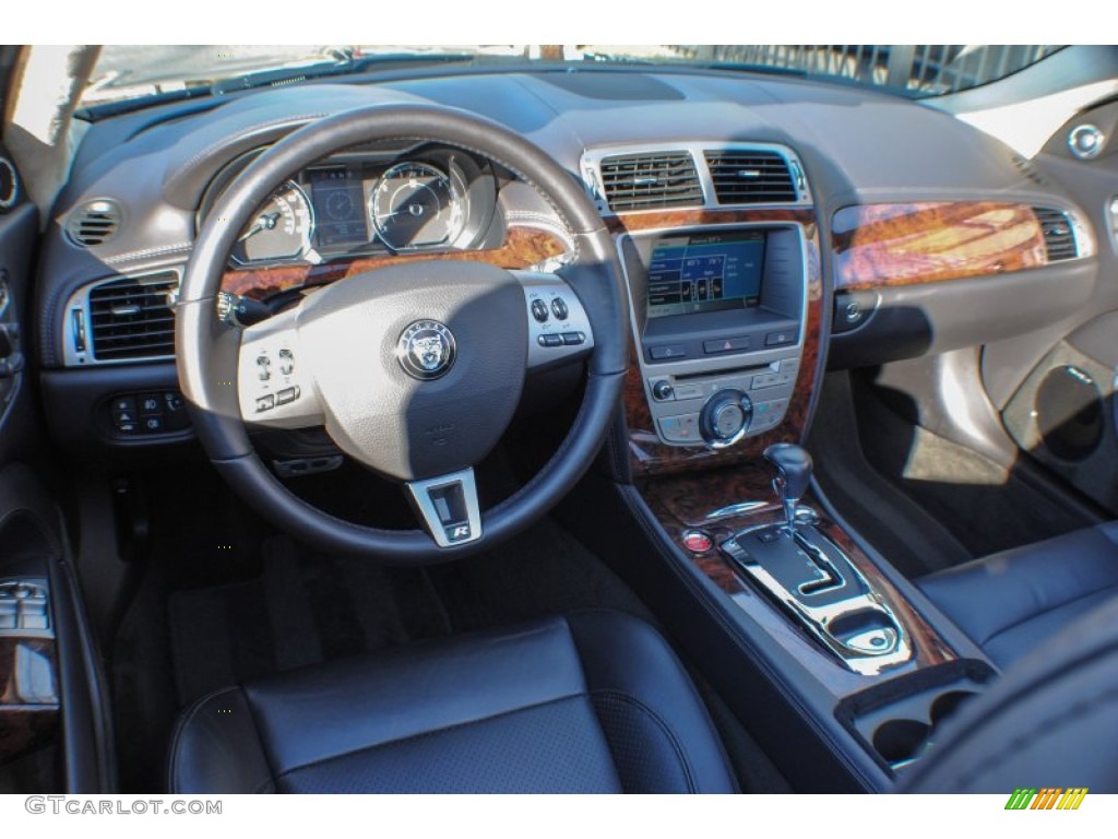 2009 Jaguar XK XKR Convertible Charcoal Dashboard Photo #74853362