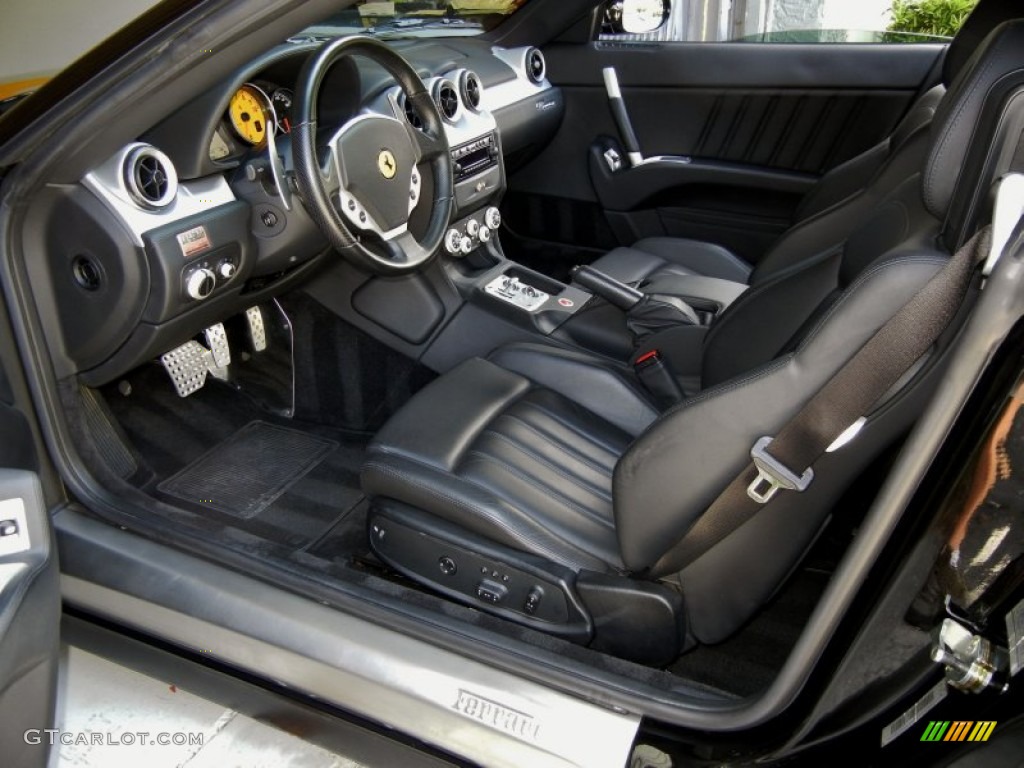 Nero Interior 2005 Ferrari 612 Scaglietti F1A Photo #74853698