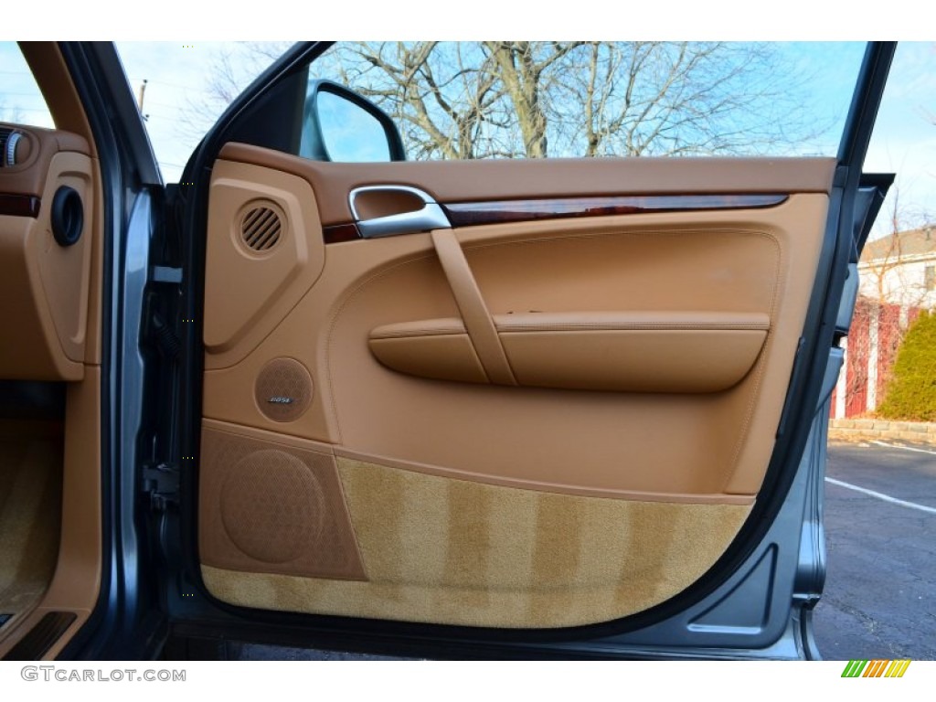 2006 Porsche Cayenne S Havanna/Sand Beige Door Panel Photo #74854072