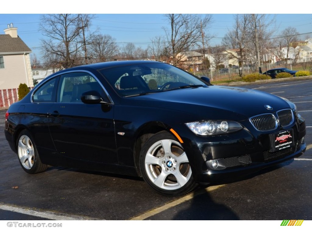 2010 3 Series 328i xDrive Coupe - Jet Black / Black photo #1