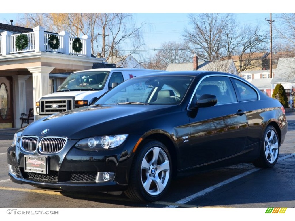 2010 3 Series 328i xDrive Coupe - Jet Black / Black photo #3
