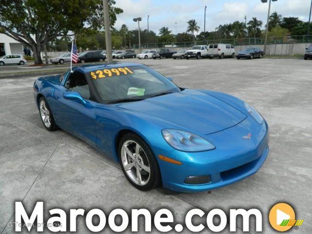 2008 Corvette Coupe - Jetstream Blue Metallic / Ebony photo #1