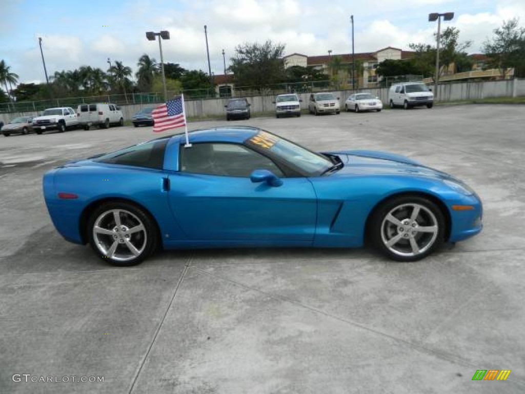 2008 Corvette Coupe - Jetstream Blue Metallic / Ebony photo #2