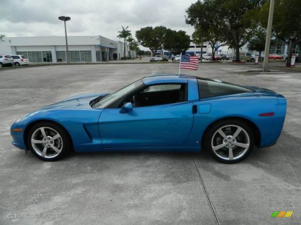 2008 Corvette Coupe - Jetstream Blue Metallic / Ebony photo #6