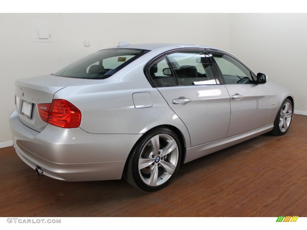 2011 3 Series 335i Sedan - Titanium Silver Metallic / Black photo #3