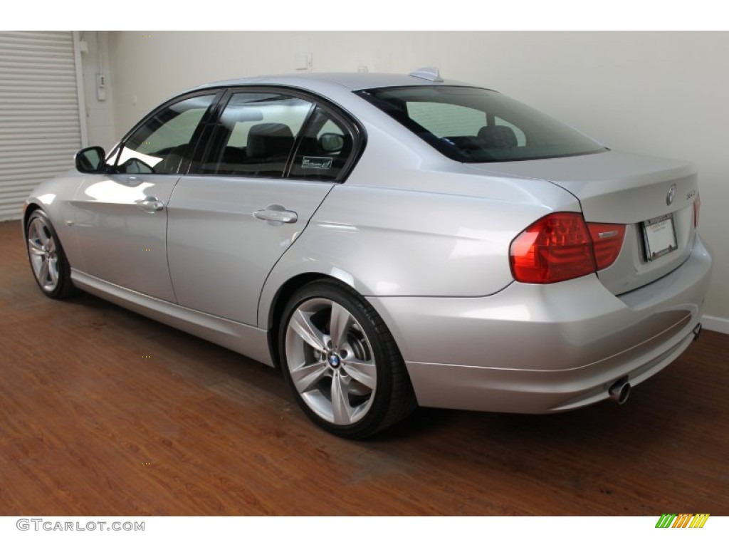 2011 3 Series 335i Sedan - Titanium Silver Metallic / Black photo #4