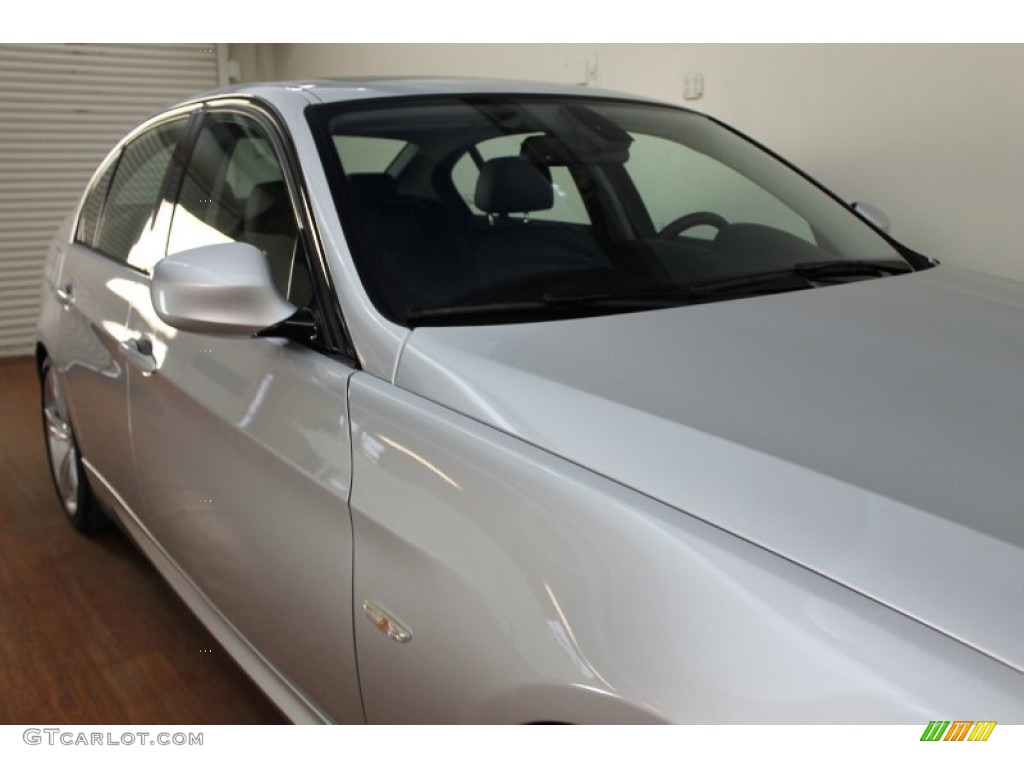 2011 3 Series 335i Sedan - Titanium Silver Metallic / Black photo #8