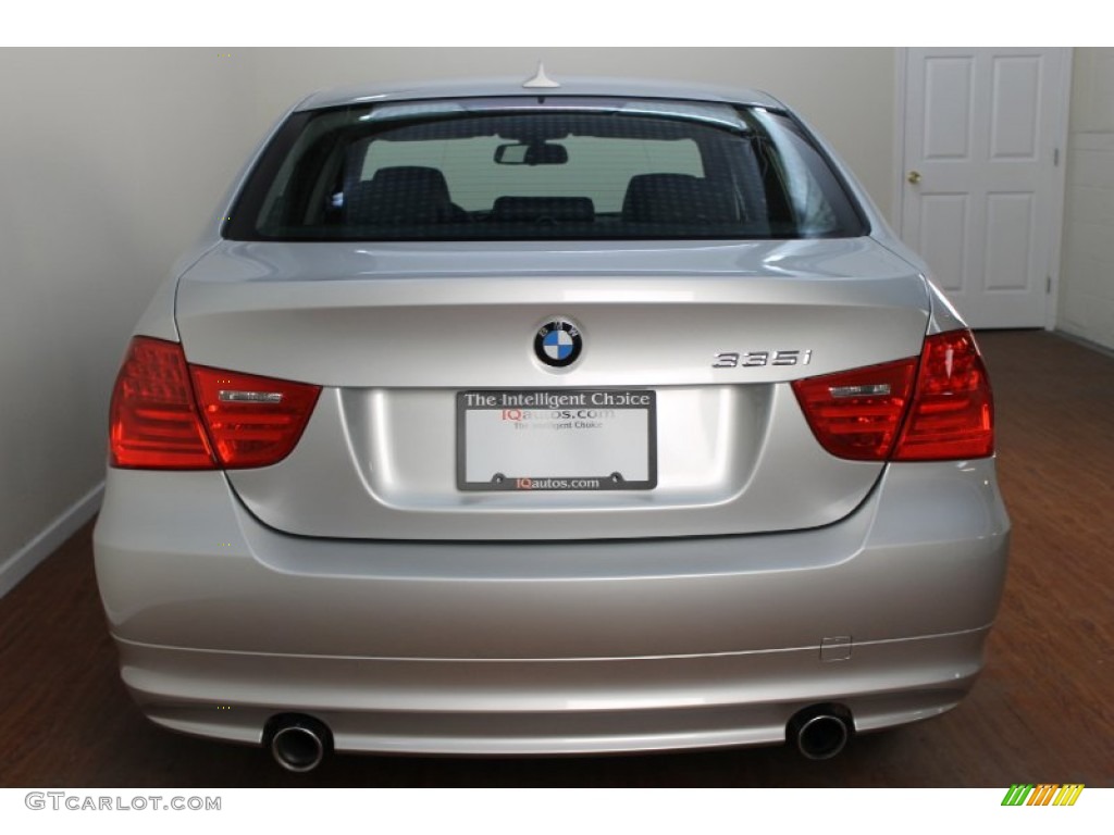 2011 3 Series 335i Sedan - Titanium Silver Metallic / Black photo #10
