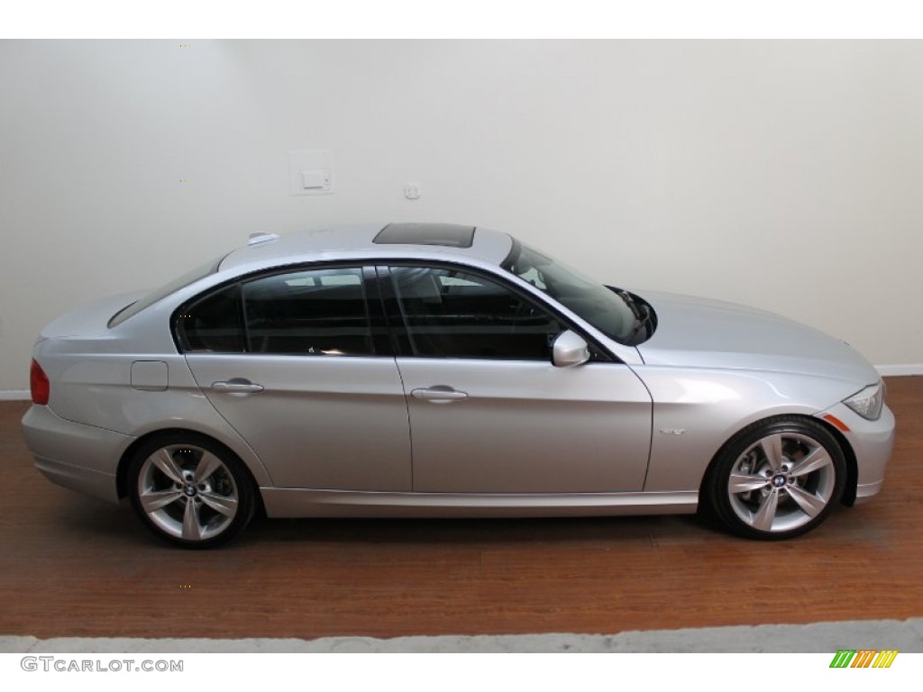 2011 3 Series 335i Sedan - Titanium Silver Metallic / Black photo #12